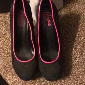 Gorgeous high heels on platform